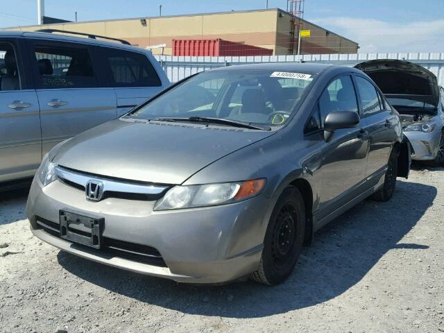 2HGFA16376H039298 - 2006 HONDA CIVIC DX V GRAY photo 2