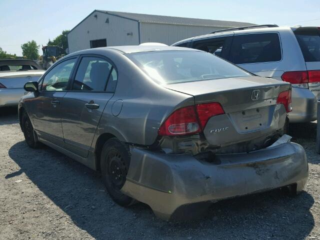 2HGFA16376H039298 - 2006 HONDA CIVIC DX V GRAY photo 3