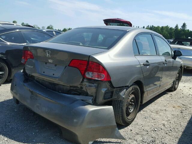 2HGFA16376H039298 - 2006 HONDA CIVIC DX V GRAY photo 4