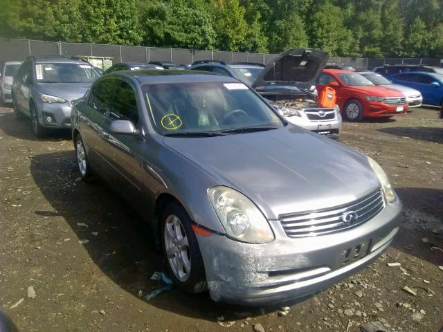 JNKCV51F84M700358 - 2004 INFINITI G35 GRAY photo 1