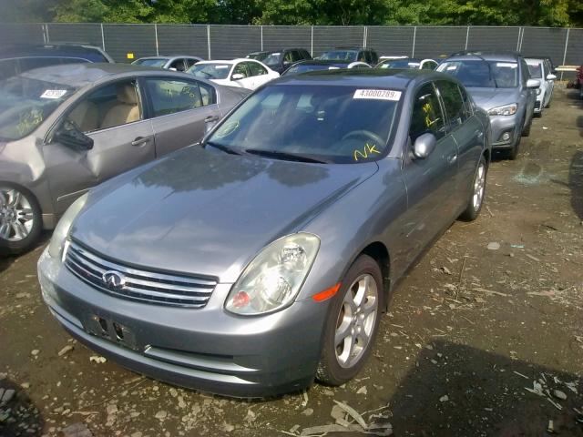 JNKCV51F84M700358 - 2004 INFINITI G35 GRAY photo 2