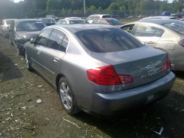 JNKCV51F84M700358 - 2004 INFINITI G35 GRAY photo 3