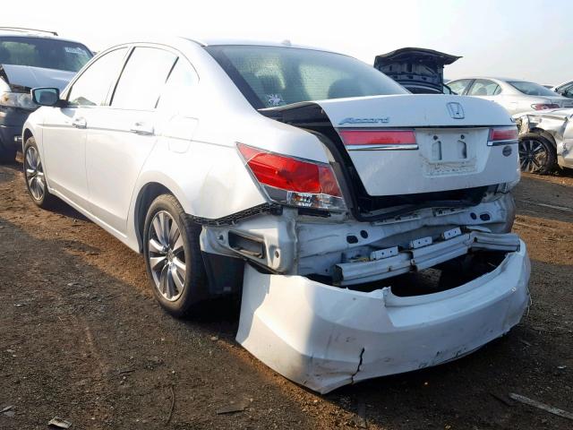 1HGCP3F83CA017530 - 2012 HONDA ACCORD EXL WHITE photo 3