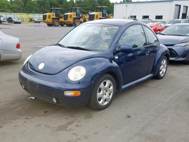 3VWCK21C73M407033 - 2003 VOLKSWAGEN NEW BEETLE أزرق صورة 2