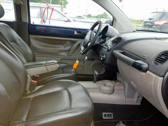 3VWCK21C73M407033 - 2003 VOLKSWAGEN NEW BEETLE أزرق صورة 5