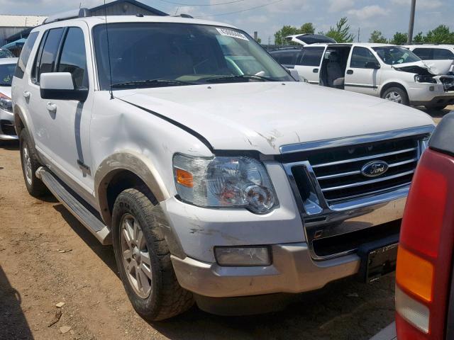 1FMEU74E97UB35596 - 2007 FORD EXPLORER E WHITE photo 1