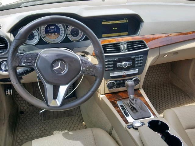 WDDGF4HB1CA607393 - 2012 MERCEDES-BENZ C 250 BROWN photo 9