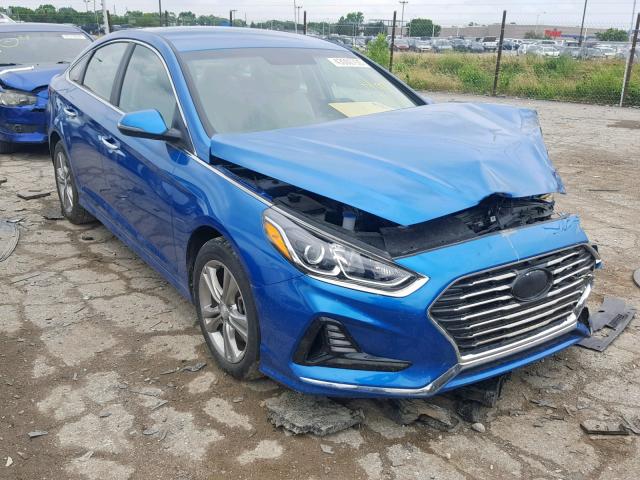 5NPE34AF8JH666616 - 2018 HYUNDAI SONATA SPO BLUE photo 1