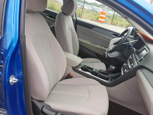 5NPE34AF8JH666616 - 2018 HYUNDAI SONATA SPO BLUE photo 5