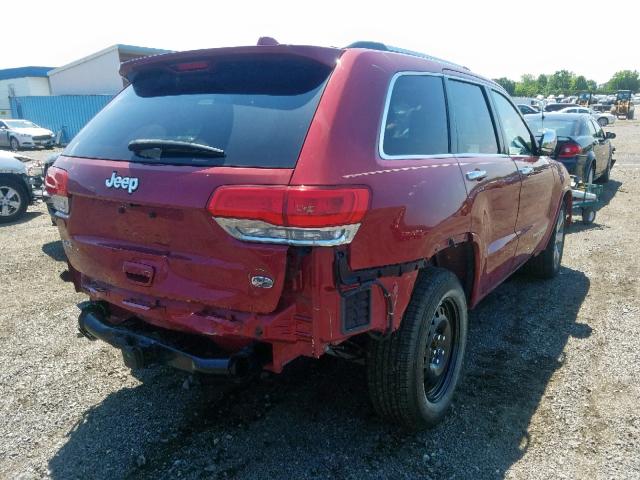 1C4RJFCG2EC266058 - 2014 JEEP GRAND CHER RED photo 4