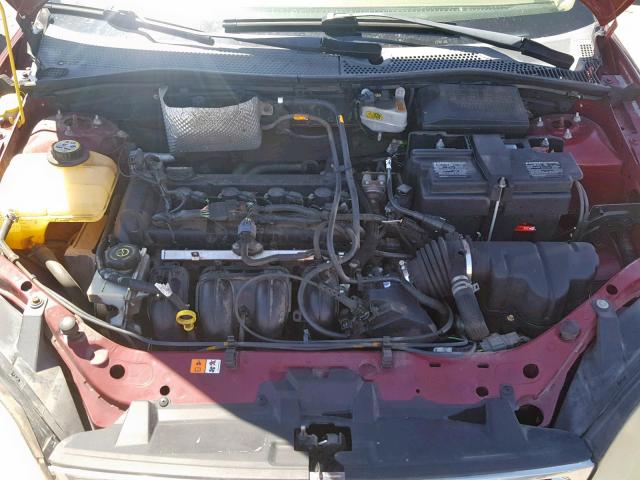 1FAFP34N26W244743 - 2006 FORD FOCUS ZX4 BURGUNDY photo 7