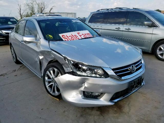 1HGCR3F81EA021220 - 2014 HONDA ACCORD EXL SILVER photo 1