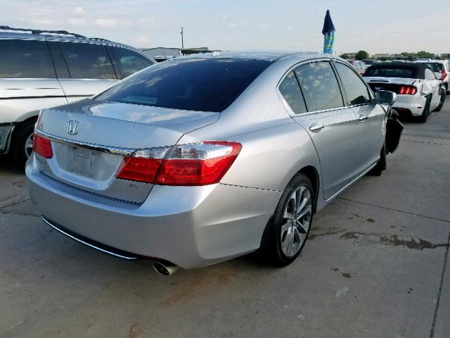 1HGCR3F81EA021220 - 2014 HONDA ACCORD EXL SILVER photo 4