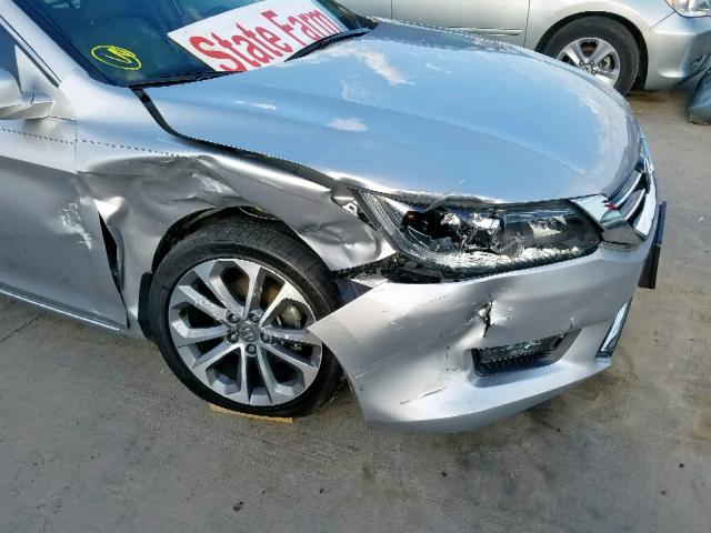 1HGCR3F81EA021220 - 2014 HONDA ACCORD EXL SILVER photo 9