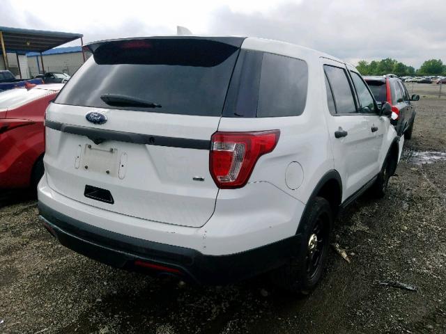 1FM5K8AR6HGC25825 - 2017 FORD EXPLORER P WHITE photo 4