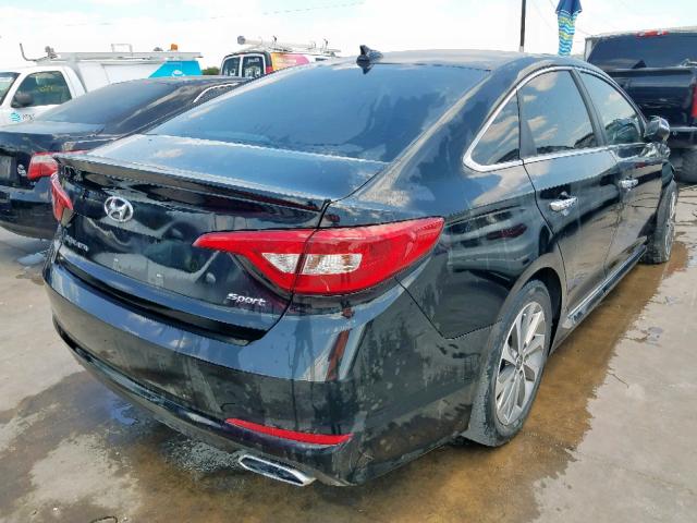 5NPE34AF8GH331333 - 2016 HYUNDAI SONATA SPO BLACK photo 4