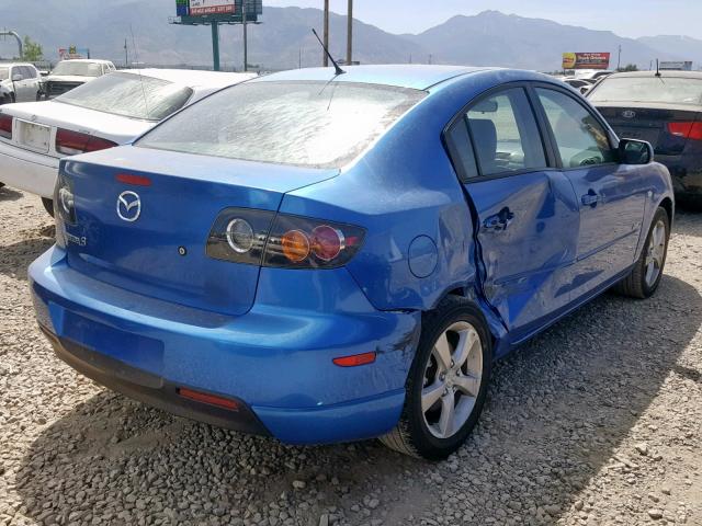 JM1BK323561489400 - 2006 MAZDA 3 S BLUE photo 4