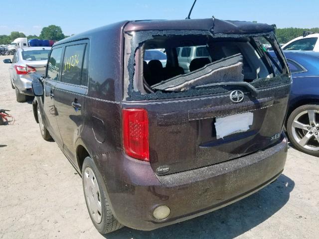 JTLKE50E981009647 - 2008 TOYOTA SCION XB 紫色 照片 3