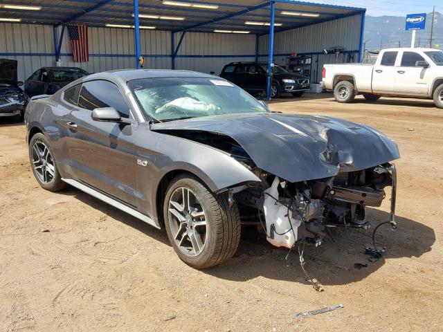 1FA6P8CF5J5184737 - 2018 FORD MUSTANG GT BLACK photo 1