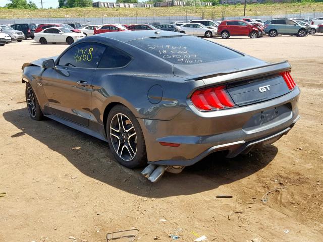 1FA6P8CF5J5184737 - 2018 FORD MUSTANG GT BLACK photo 3