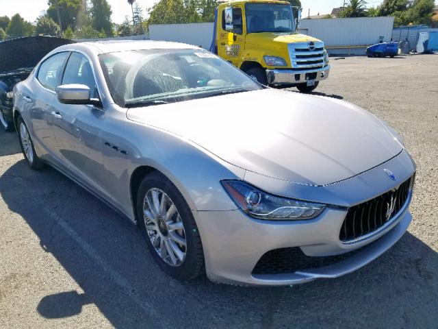 ZAM57XSA3E1088734 - 2014 MASERATI GHIBLI SILVER photo 1