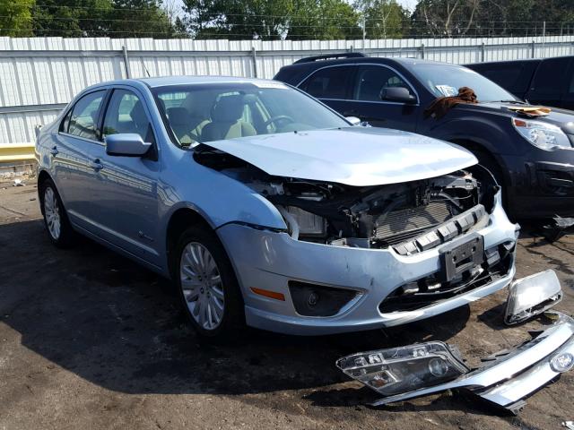 3FADP0L33AR406719 - 2010 FORD FUSION HYB BLUE photo 1