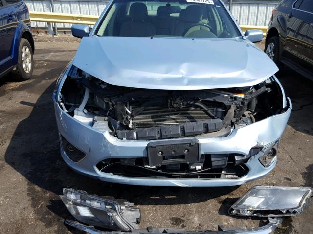 3FADP0L33AR406719 - 2010 FORD FUSION HYB BLUE photo 9