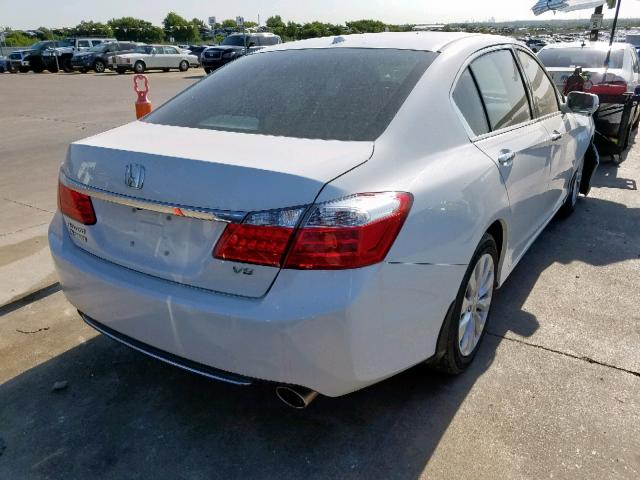 1HGCR3F87EA009881 - 2014 HONDA ACCORD EXL WHITE photo 4