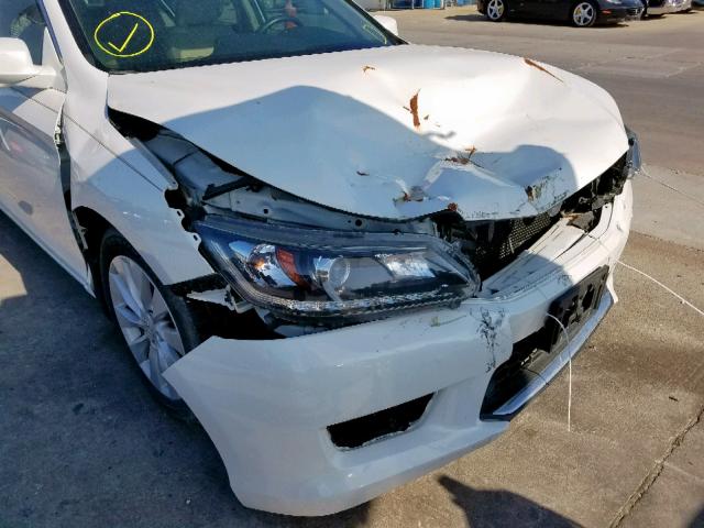 1HGCR3F87EA009881 - 2014 HONDA ACCORD EXL WHITE photo 9