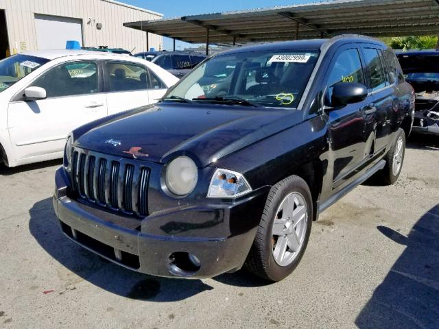 1J8FF47W28D611669 - 2008 JEEP COMPASS SP შავი ფოტო 2