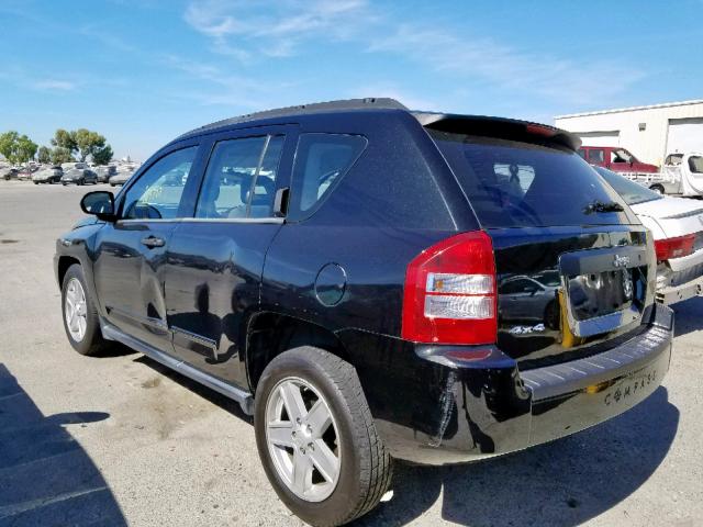 1J8FF47W28D611669 - 2008 JEEP COMPASS SP შავი ფოტო 3