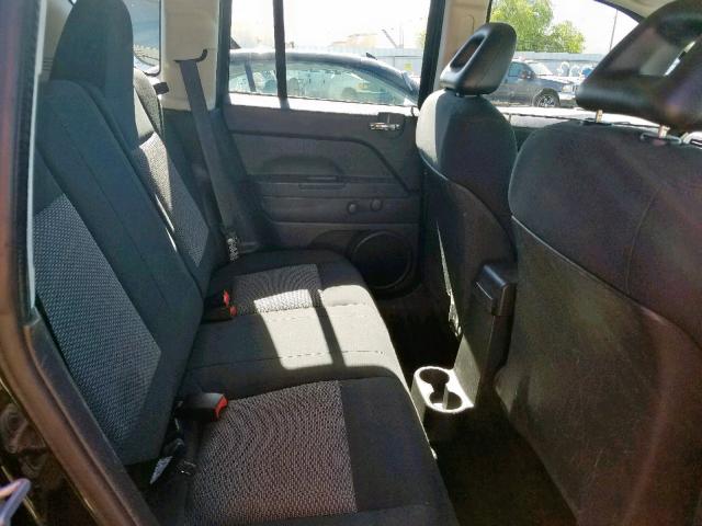 1J8FF47W28D611669 - 2008 JEEP COMPASS SP შავი ფოტო 6