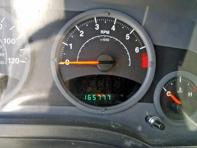 1J8FF47W28D611669 - 2008 JEEP COMPASS SP შავი ფოტო 8