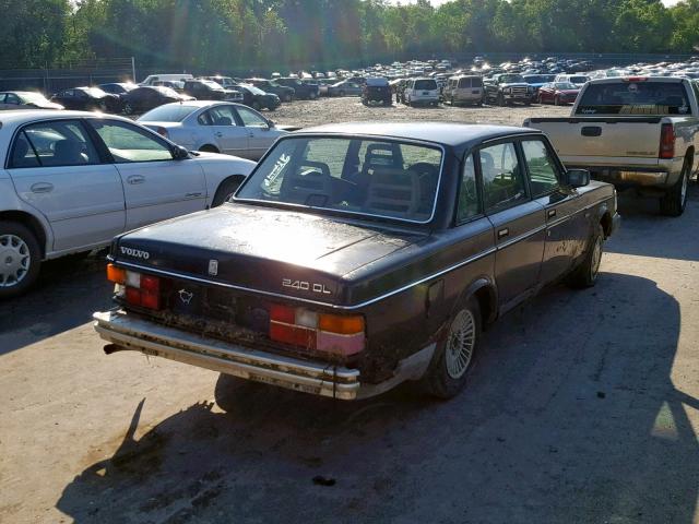 YV1AX8840K1354629 - 1989 VOLVO 244 DL BLACK photo 4