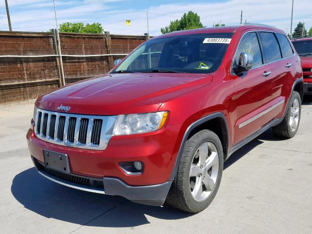 1C4RJFBT9CC234221 - 2012 JEEP GRAND CHER RED photo 2