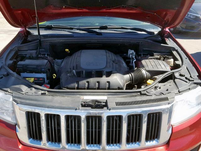 1C4RJFBT9CC234221 - 2012 JEEP GRAND CHER RED photo 7