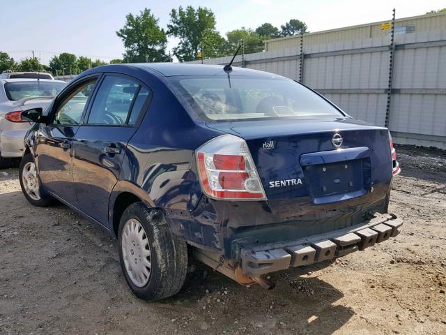 3N1AB61E18L700848 - 2008 NISSAN SENTRA 2.0 BLUE photo 3