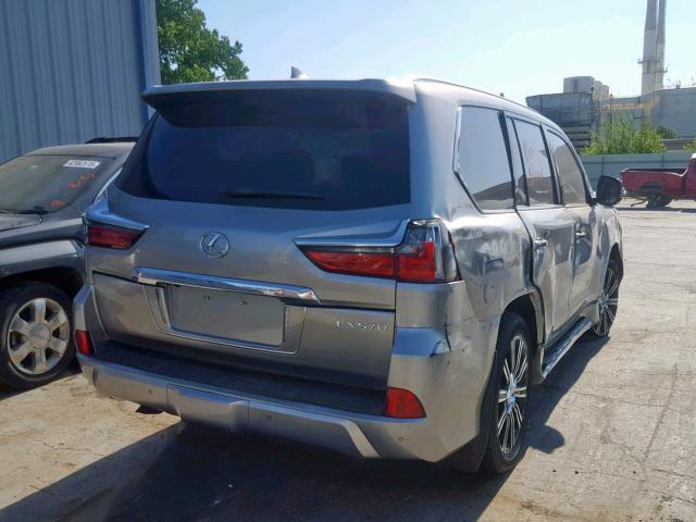 JTJHY7AX8K4289444 - 2019 LEXUS LX 570 GRAY photo 4