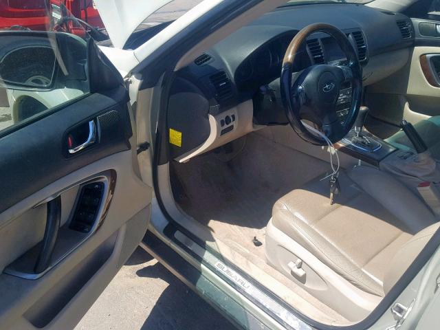 4S4BP86C074318719 - 2007 SUBARU LEGACY OUT GREEN photo 9