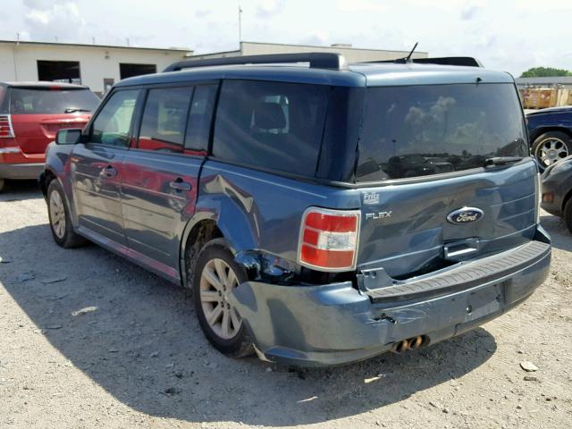 2FMGK5BC8ABA99918 - 2010 FORD FLEX SE BLUE photo 3