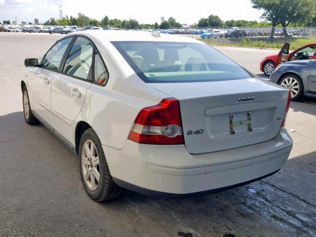 YV1MS390362219350 - 2006 VOLVO S40 2.4I WHITE photo 3