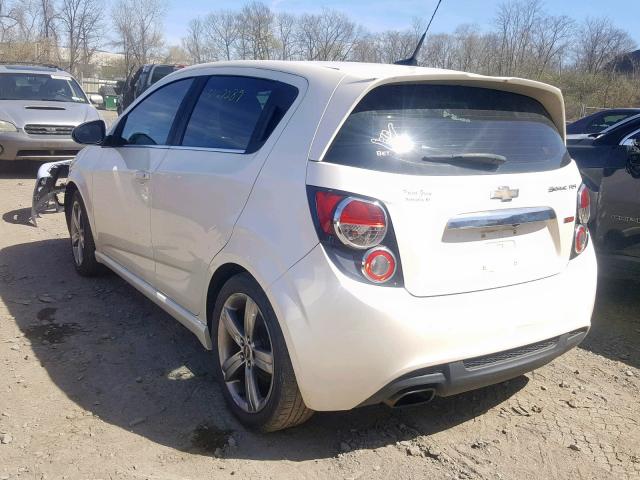 1G1JH6SB5E4144490 - 2014 CHEVROLET SONIC RS WHITE photo 3