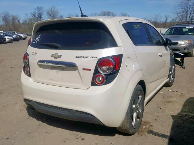 1G1JH6SB5E4144490 - 2014 CHEVROLET SONIC RS WHITE photo 4