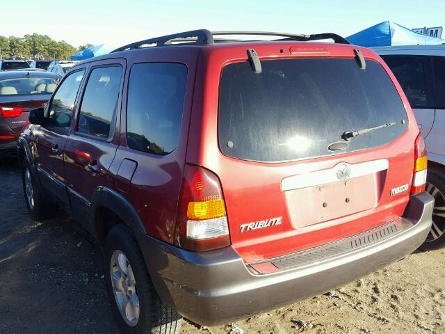4F2CZ061X4KM03951 - 2004 MAZDA TRIBUTE ES 红色 照片 3