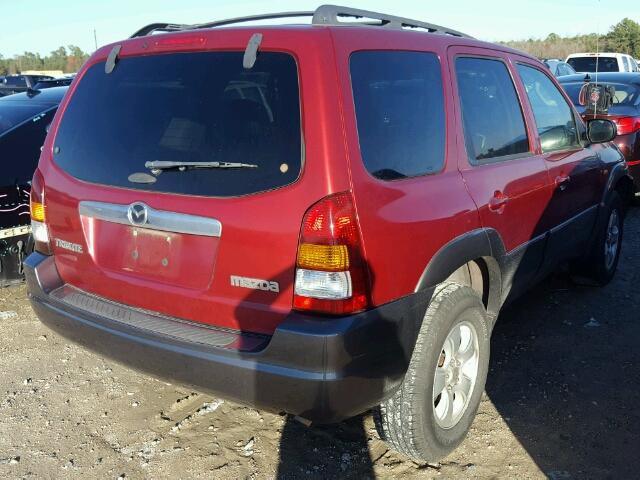 4F2CZ061X4KM03951 - 2004 MAZDA TRIBUTE ES 红色 照片 4