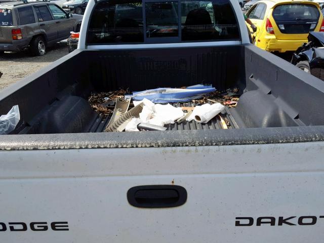 1D7HG32N63S106203 - 2003 DODGE DAKOTA SPO WHITE photo 6