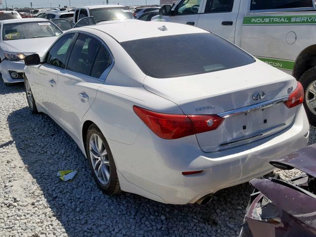 JN1BV7AP4EM681877 - 2014 INFINITI Q50 BASE WHITE photo 3