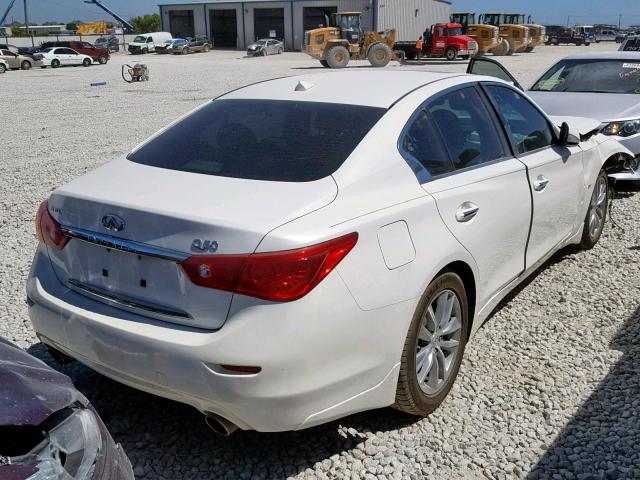 JN1BV7AP4EM681877 - 2014 INFINITI Q50 BASE WHITE photo 4