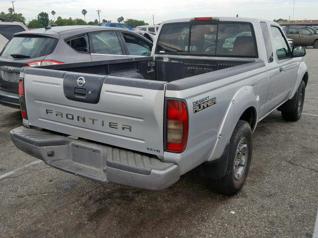 1N6ED26TX4C452353 - 2004 NISSAN FRONTIER K SILVER photo 4