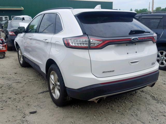 2FMPK4J93HBB30499 - 2017 FORD EDGE SEL WHITE photo 3